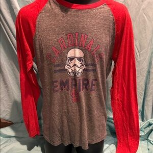 Fanatics Red and Gray Graphic Tee